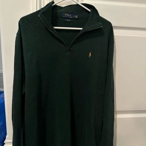men’s polo quarter zip sweater